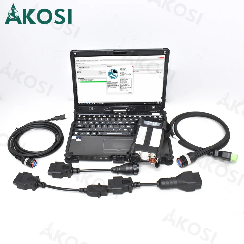 Getac laptop 2.8 Ptt tech tool Vocom II 88894000 for VCADS VOCOM 2 EURO6 loader grader Truck Excavator Diagnostic Scanner Tool
