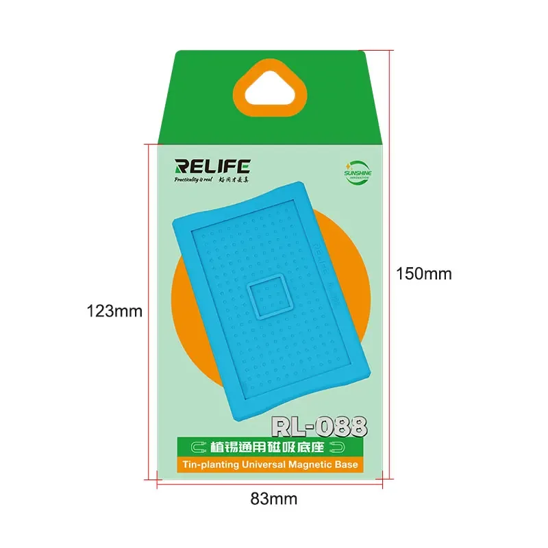 RELIFE RL-088 apparecchio magnetico universale piantato in latta Base bifacciale multifunzionale per strumenti di riparazione della scheda madre del telefono