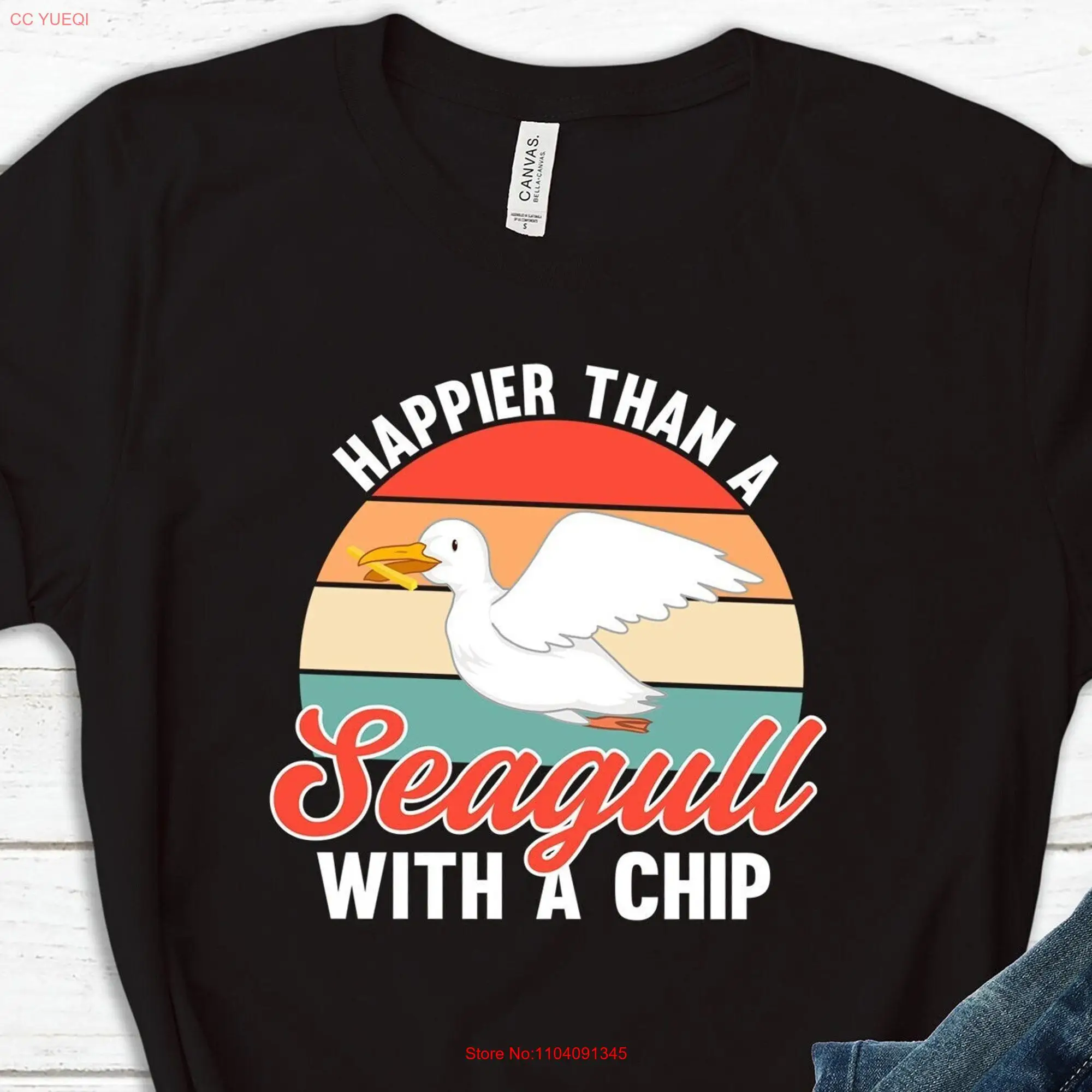 Seagull T Shirt Retirement s For Coworker Be Happy Beach s Outdoor SweaT Bird Lover Retiring Nurse long or short sleeves