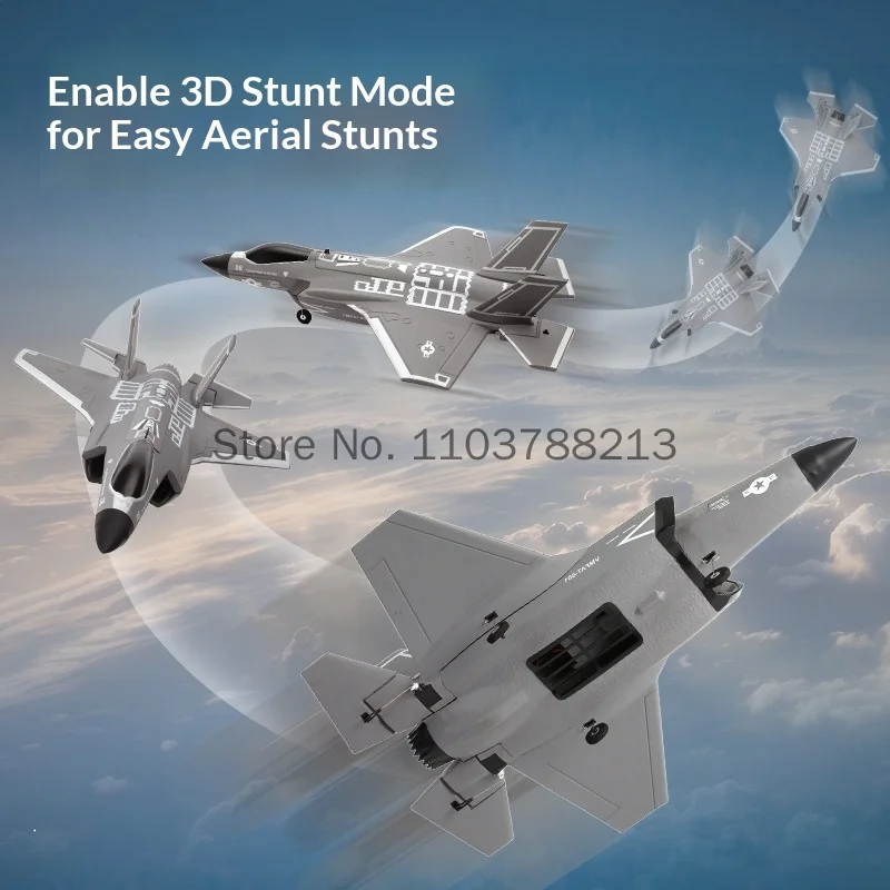 Fx9635 Remote Control Airplane F35 Ducted Fighter Brushless Motor 4 Channel Fixed Wing Epp Foam 3d Stunt For Outdoor Flying