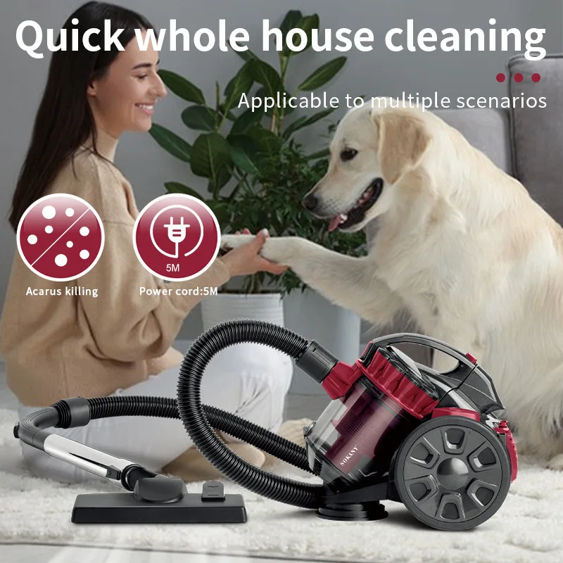 Vacuum Household Wired Carpet High Power Dust Cleaner Vacuum  Multifunctional Dust Cleaner