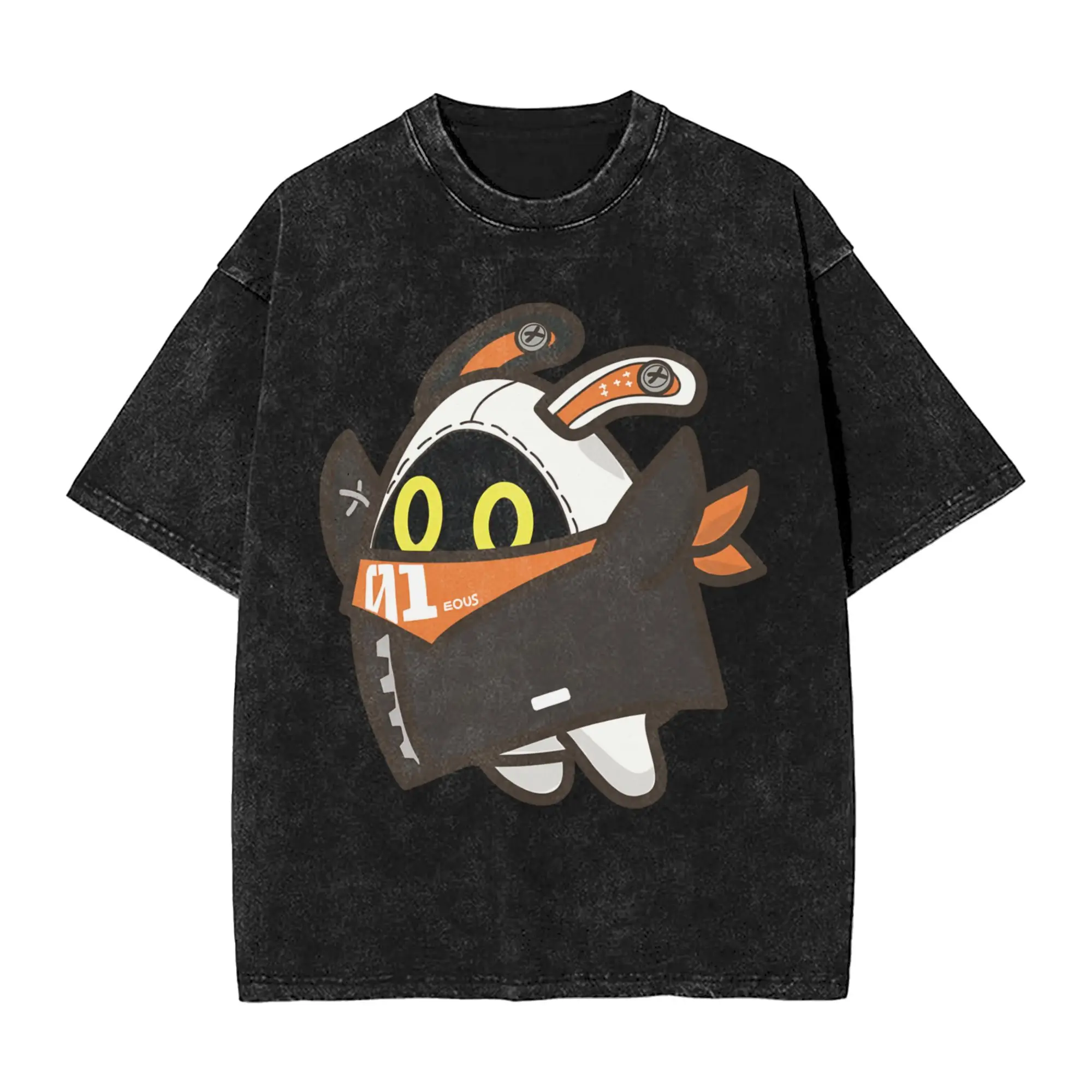 EOUS Zenless Zone Zero T Shirt Hip Hop Washed 100% Cotton High Street T-Shirts  Cool Men Women Tops Streetwear Printed Tees