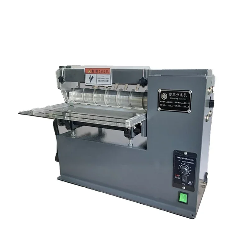 Leather Slitting Machine Cloth Shoulder Small Belt Cutting Machine Cutting Machine Adjustable Speed Industrial Round Knife 220V