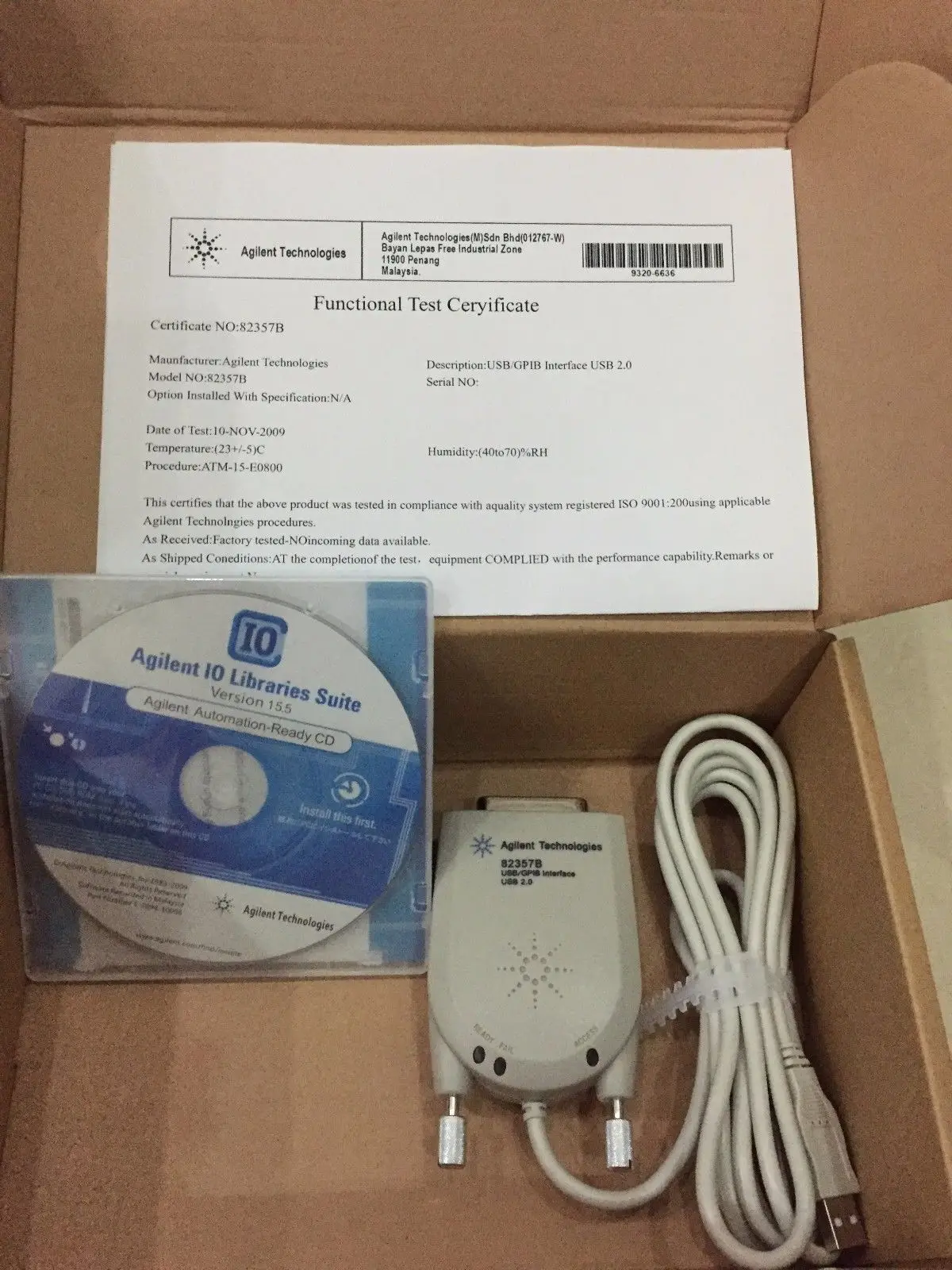 

New In Box Keysight Agilent 82357B USB-GPIB Interface High-Speed USB 2.0