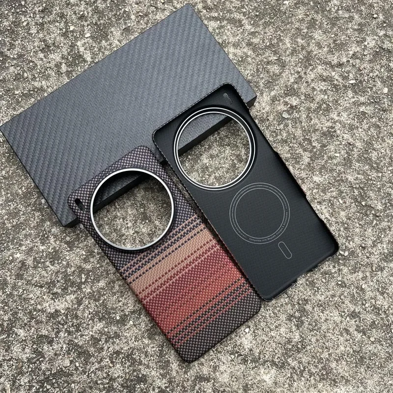 

Magnetic Aramid Carbon Fiber Phone Case for VIVO X200 Ultra Magsafe Case Real Carbon Fiber Cover for VIVO X200Ultra Case