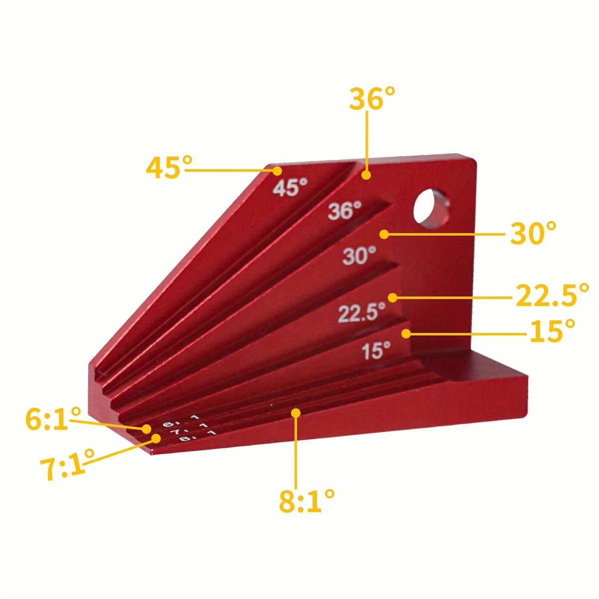 Tischler Winkels ucher Aluminium Kegel block Messgerät-Holz bearbeitung Winkelmesser Schnell position ier winkel Hilfs mess werkzeuge – Detail 5