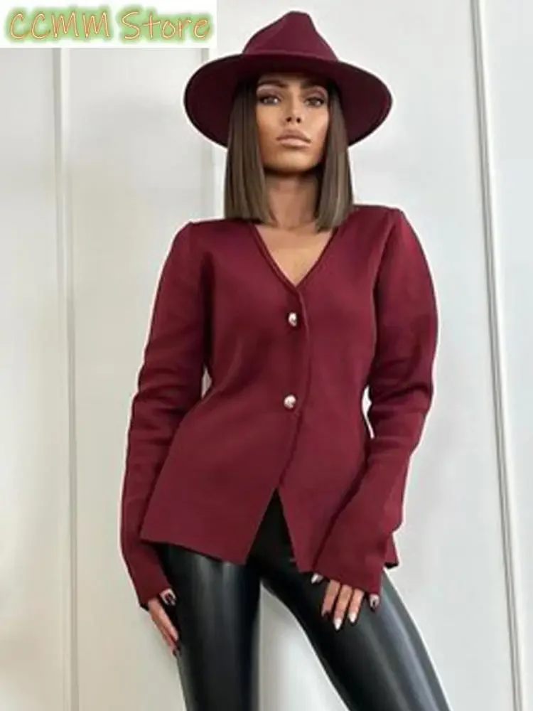

Casual Knitted Women Cardigan Long Sleeve V-neck Solid Female Sweaters Autumn Winter Fashion Elegant Botton Lady Knitwear