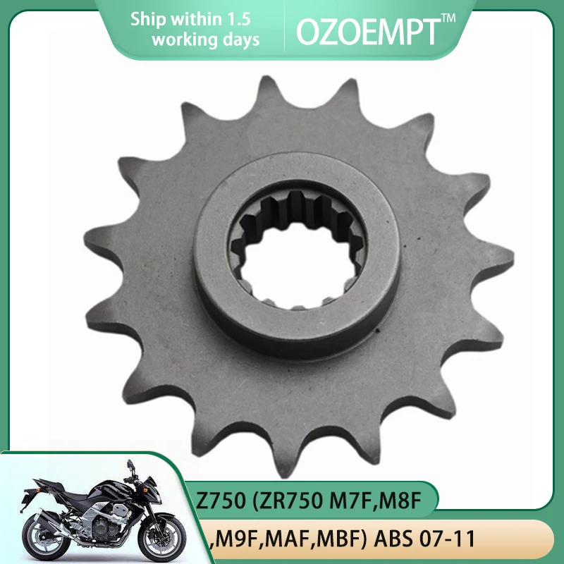 

Передняя Звездочка мотоцикла OZOEMPT 520-15T, подходит для Z750 (ZR750 M7F,M8F,M9F,MAF,MBF) ABS Z750 R (ZR750 NBF),R (ZR750 NCF)