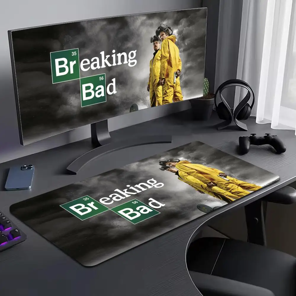 

Heisenberg Breaking Bad Mouse Pad Large Computer Mouse Pad Office Accessories XXL Pc Gamer Non-slip Deskmat Mousepad Keyboard