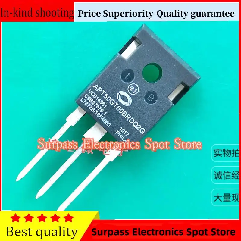 50PCS-100PCS  APT50GT60BRDQ2G  TO-247 600V 110A IGBT Price Superiority-Quality guarantee