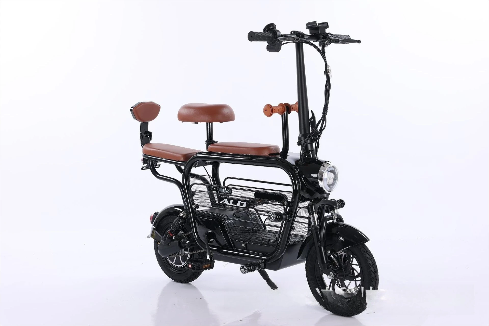 Coche con batería de litio para mascotas de dos ruedas, moda para padres e hijos, ayuda a scooter pequeño plegable, coche eléctrico de 48V