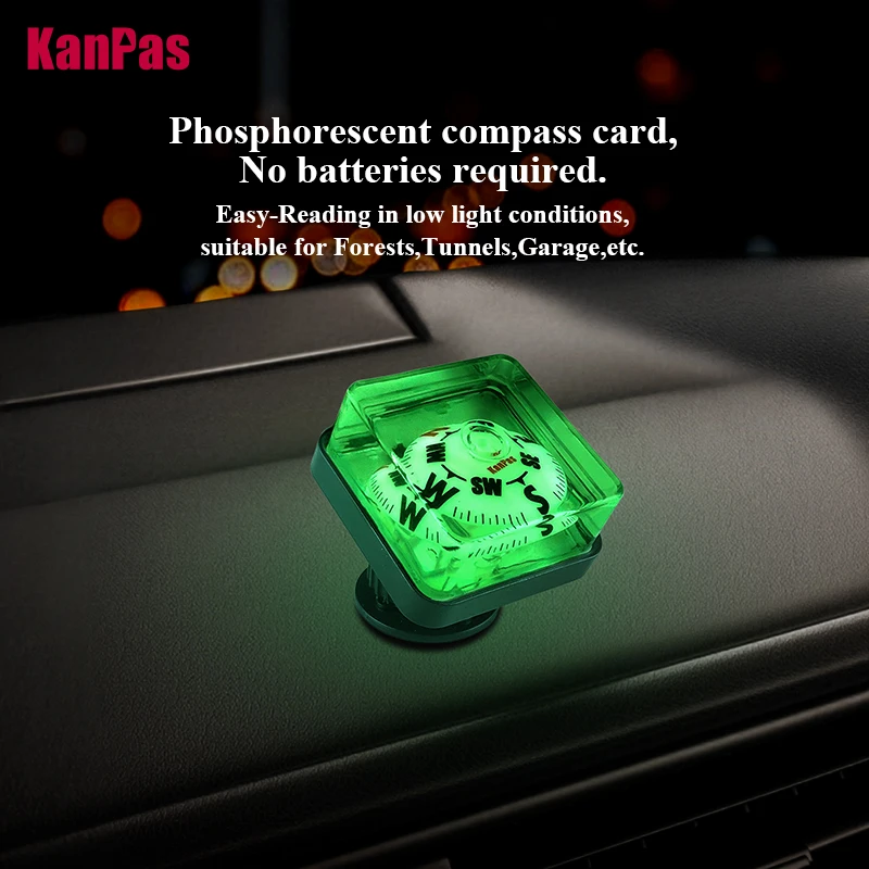 

Автомобильный компас KanPas/светящийся компас/автомобильный компас с обычным циферблатом компаса/компас на приборной панели с. Регулируемый чехол