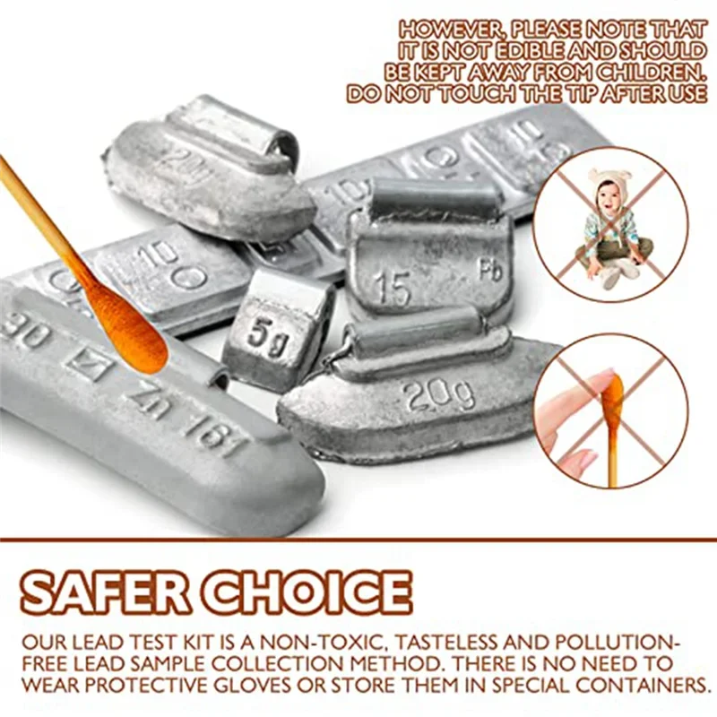 

Lead Paint Test Swabs Kit: 60 PcsTest Kit Swabs, Home Test Kit, Check Swabs Testing A010