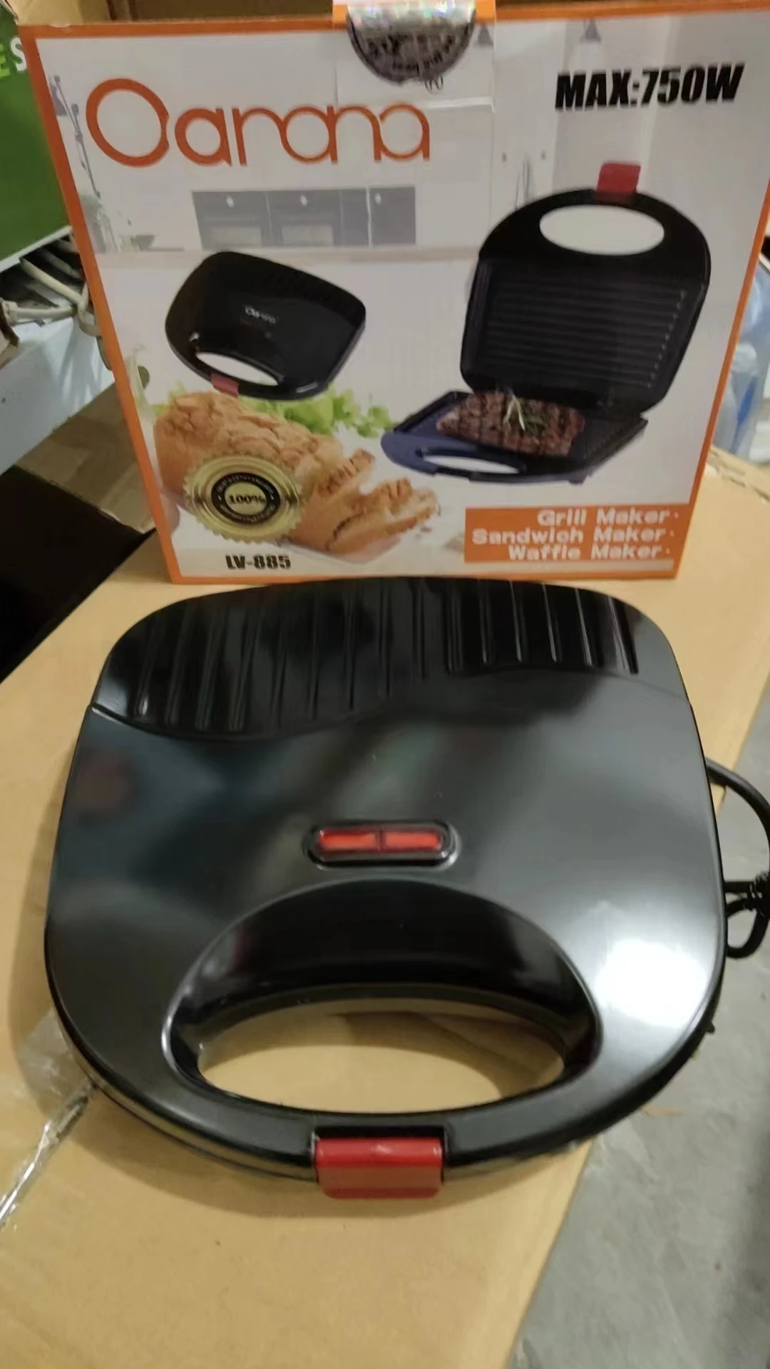 Multi-Functional Sandwich Waffle Maker Double-Sided Heating 110-220V for Quick Breakfast Home Appliance