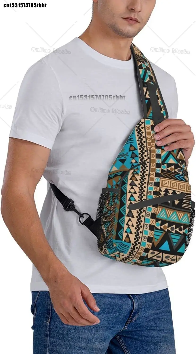 Native American Sling Backpack Casual Crossbody Backpack Sling Bag Chest Daypack for Men Women Sport