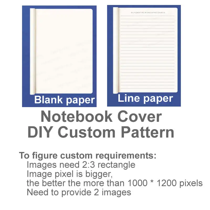 New Custom Pattern LOGO Personalized Notepad A5 Notebooks Cover DIY Design B6 Planner Agenda Diary For Student Gifts