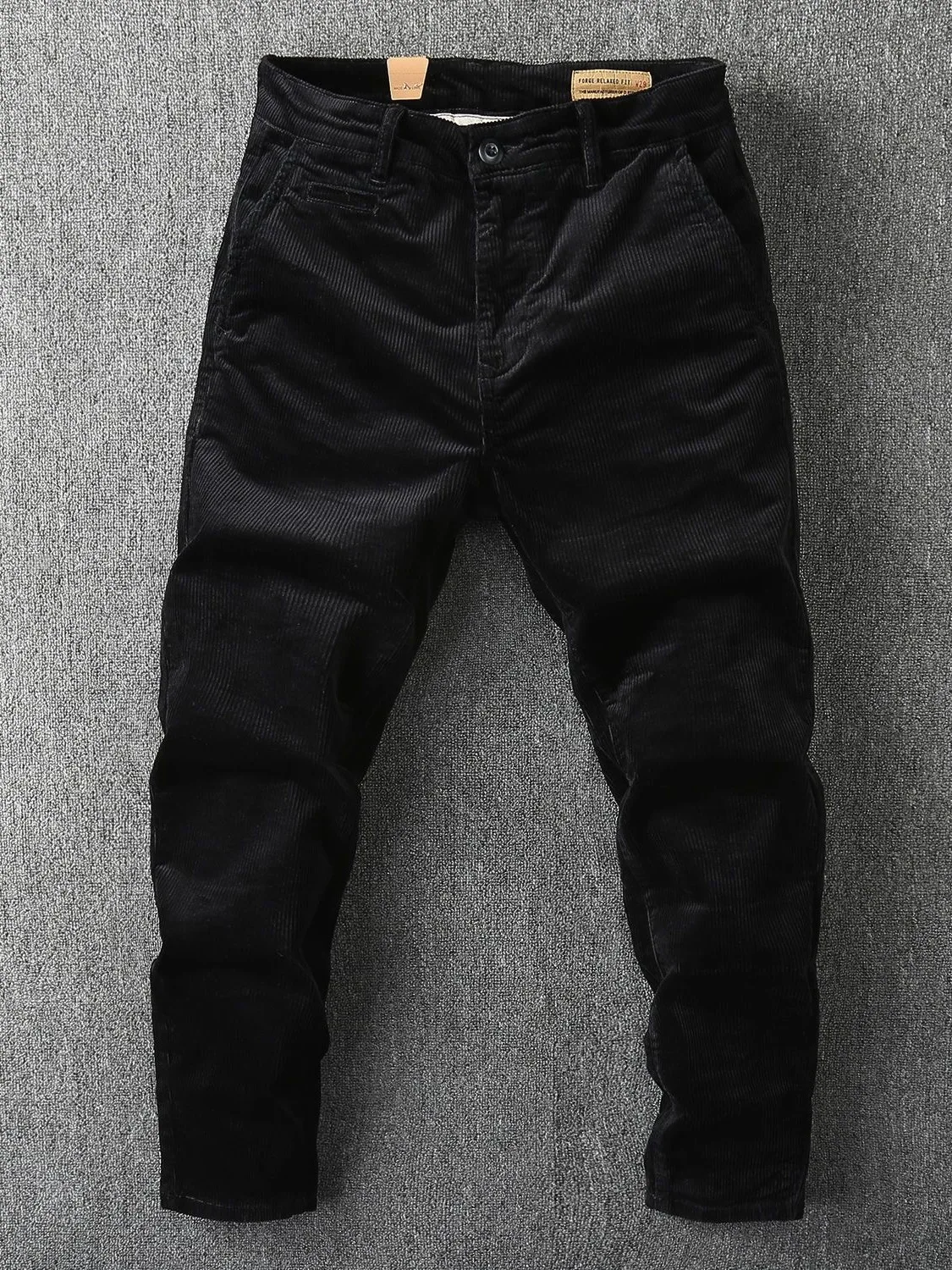 

Heavyweight Corduroy Men's Casual Pants Autumn Winter Faion Brand Slim Fit Pure Cotton Warm Workwear Straight Leg Trousers