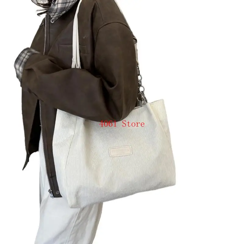 

Модная вельветовая сумка на плечо для женщин и девочек, универсальная сумка для покупок, большая вместительная сумка, зимняя