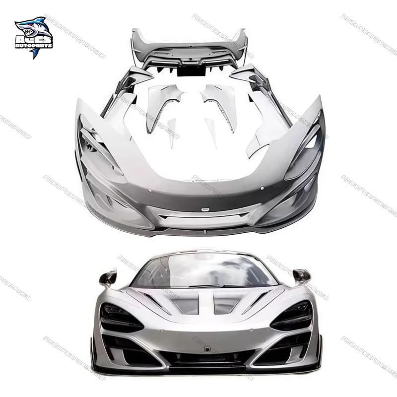 M Style Dry Carbon Fiber Body Kit for McLaren 720S 2017-2019 Front Bumper Rear Bumpers Side Skirts Fenders Bodykit