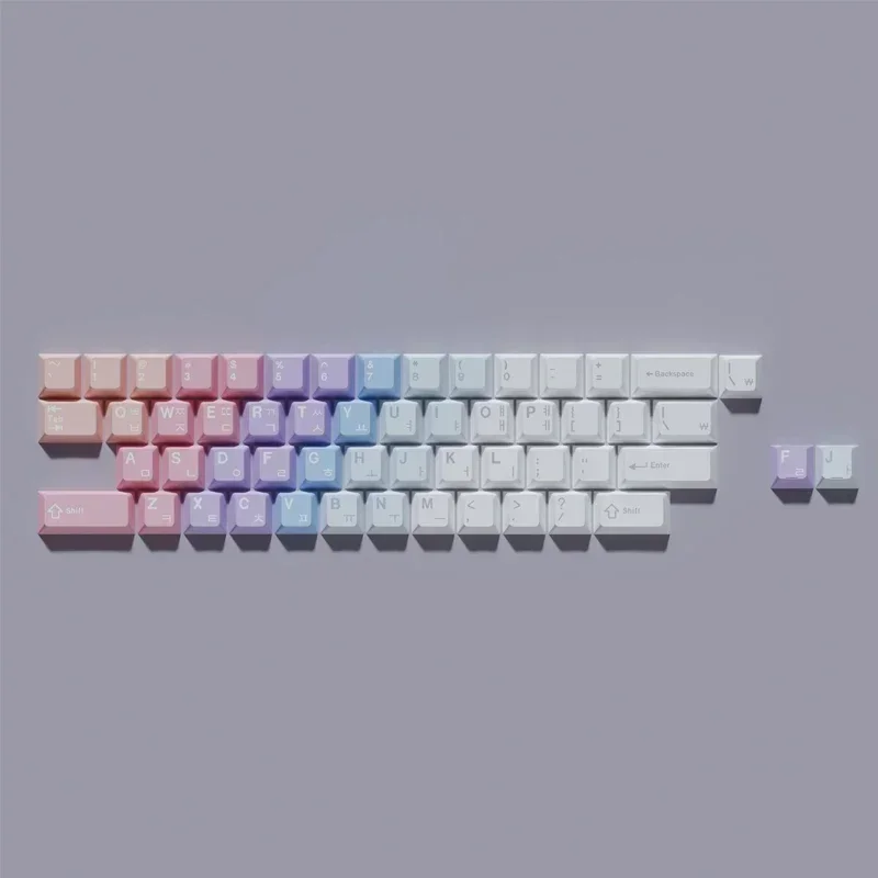 Imagem -02 - Kbdfans-teclas Epbt com Impressões Nuvem Perfil Cereja Dyesub