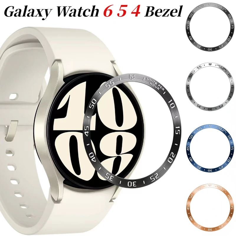 Metal Bezel For Samsung Galaxy Watch 6/5/4 40mm 44mm Time/Speed Scale Frame Protective Ring Watch 6 47mm 43mm 46mm 42mm Classic