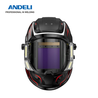 ANDELI Welding Helmet Large Viewing True Color Solar Powered Auto Darkening Welding Mask for TIG MIG ARC Plasma