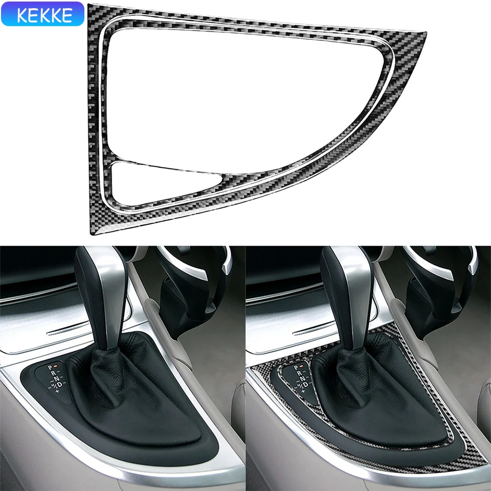 

Carbon Fiber Automatic Gear Shift Panel Frame Cover Interior Sticker Styling For BMW 1 Series E81 E82 E87 E88 2008-2013