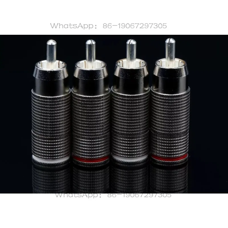 HiFi Self-locking Silver-plated Model, Audio & Video Cable Connector for Audio Power Amplifier