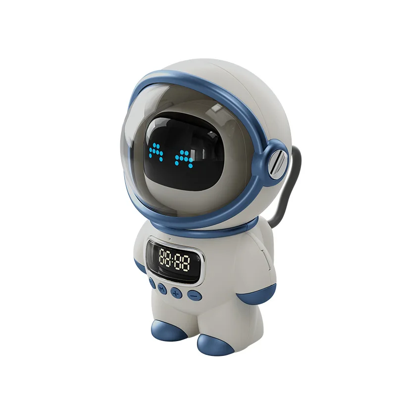 Intelligent Astronaut Speaker Creative Digital Smart Alarm Clock FM Radio Electronic Sleeping Night Light Table Clock