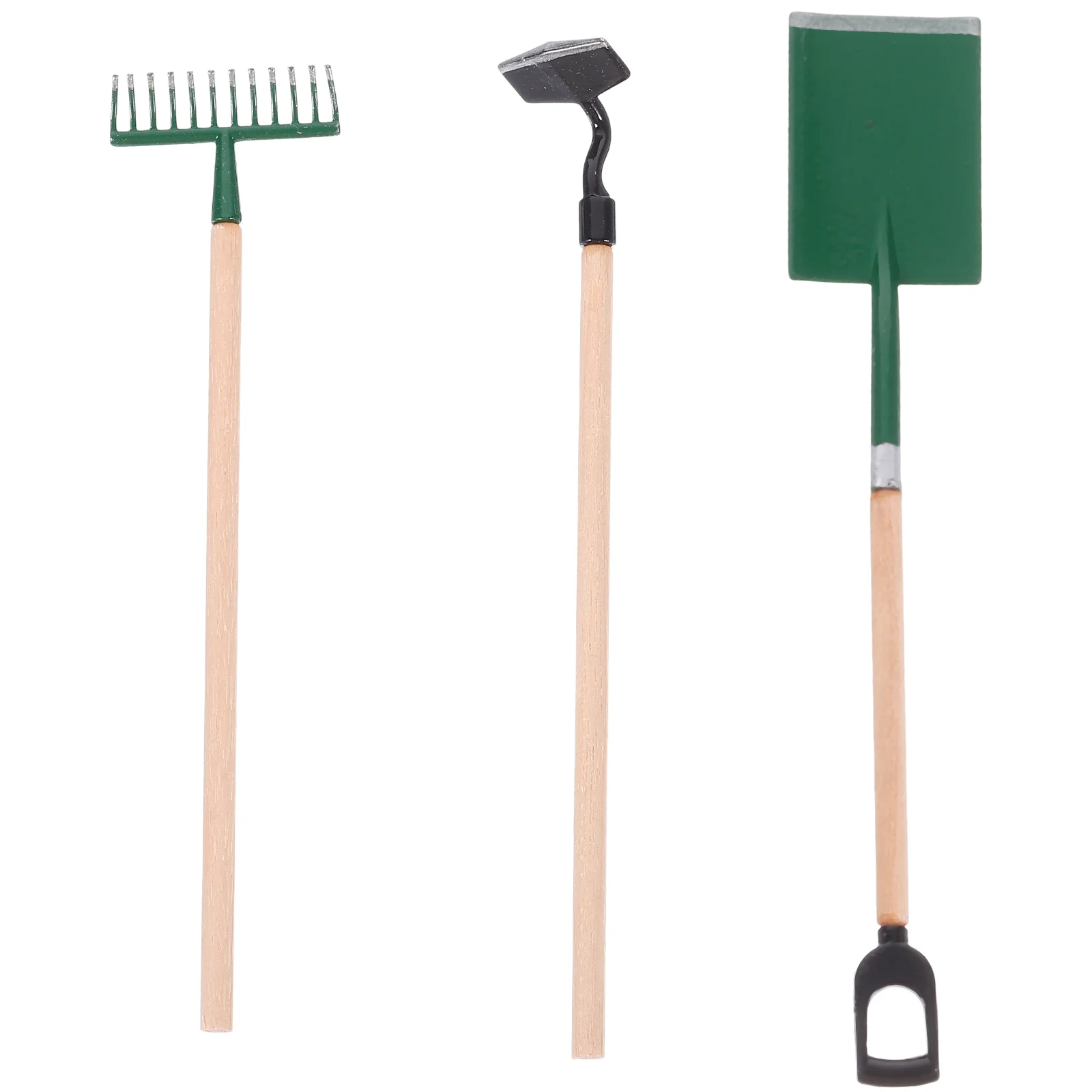 

3 Pcs Kids Gardening Toys Tools Kids Play House Accessories Bamboo Rake Hoe Mini Gardening Tool Spade Toy Gift