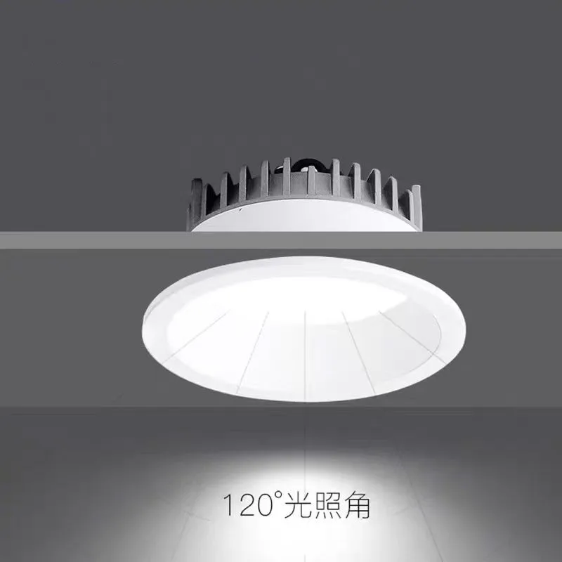 Zigbee 3.0 embedded LED tube light anti glare black and white ceiling light bedroom kitchen AC110V 220V home living room bedroom