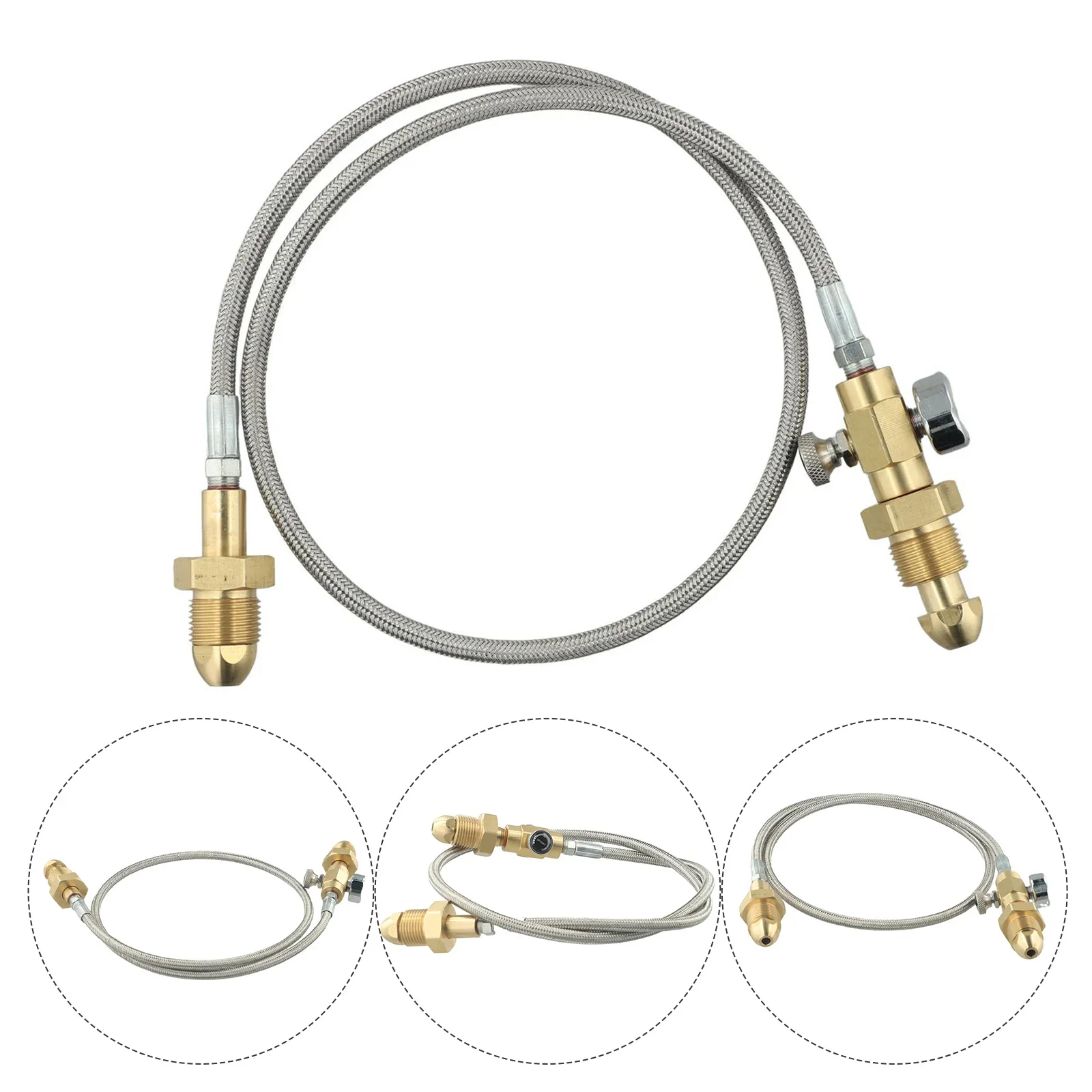 For G 5/8in RH INT Argon Cylinder Connecting Hose G 5/8in Accessories 2000 Psi 90 Cm For Heavy Duty Argon Tanks