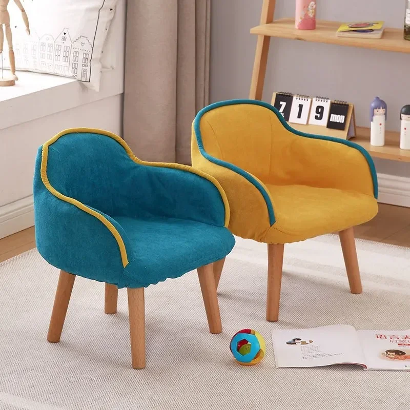 Sofá pequeño para niños, bonito rincón para bebé para una sola persona, sala perezosa de lectura, asiento con respaldo para niño y niña