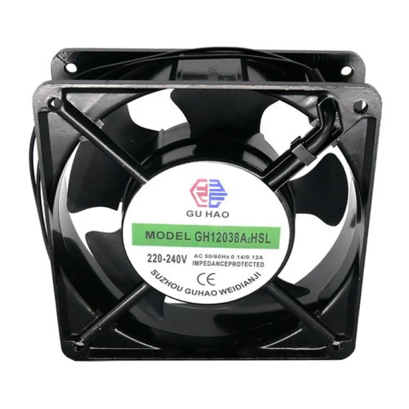 L حالات حجم الهواء الكبيرة مروحة التبريد الصامتة GH12038A2HSL 120*120*38 مللي متر 220 فولت 0.12A