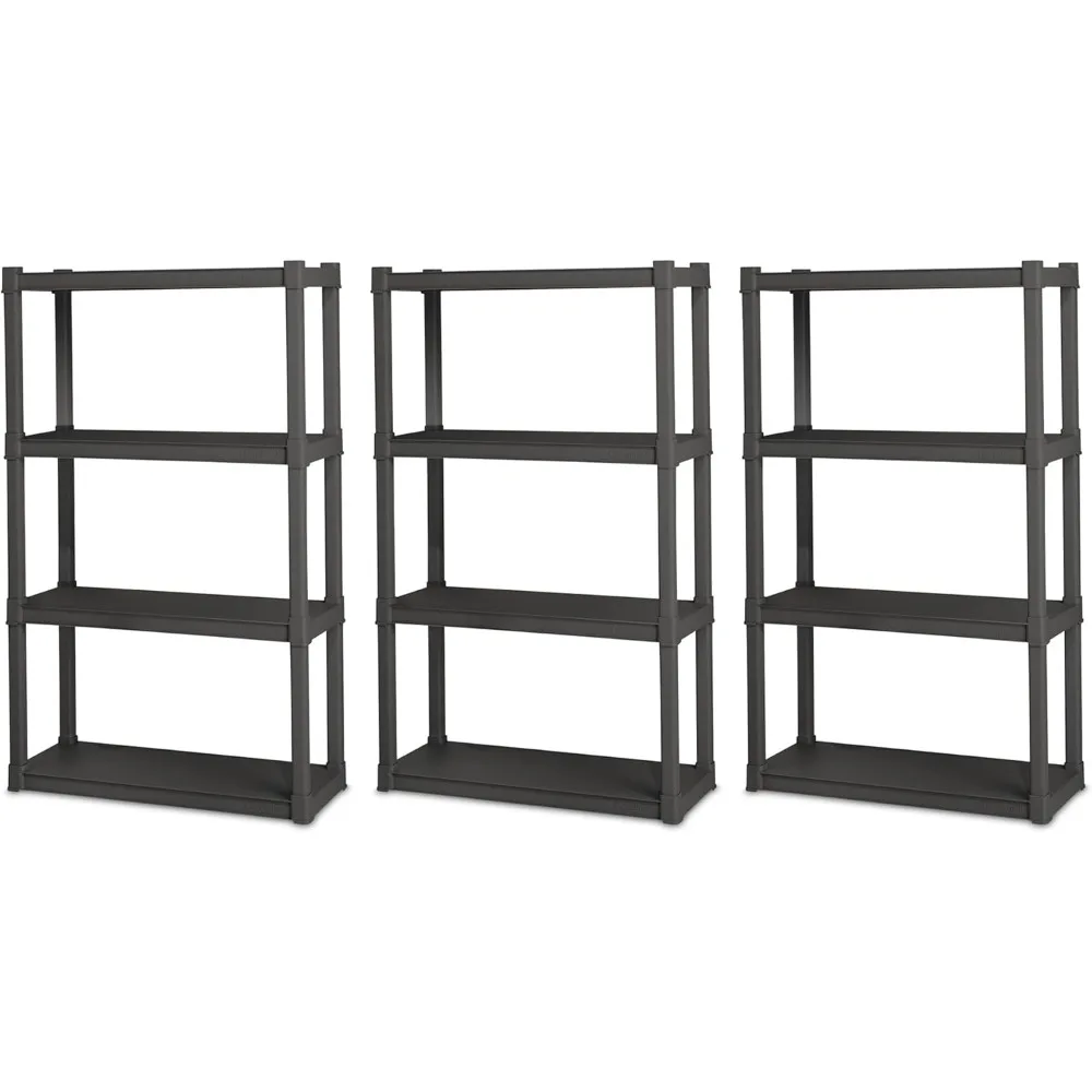 3-Pack 4 Shelf Unit…