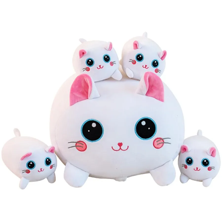 

4 кота, плюшевые мягкие игрушки, 16, мягкая гигантская подушка, подарки для него, ее подруги, парня, розовый, синий, серый, белый