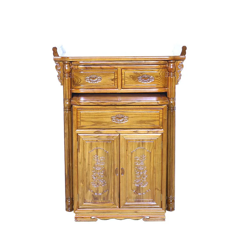 

Буддийская платформа Yjq для подношений: набор для подношений Будде Шэньтай, Гуаньинь, Богу богатства Гуань Гуну, с тумбой для подношений.