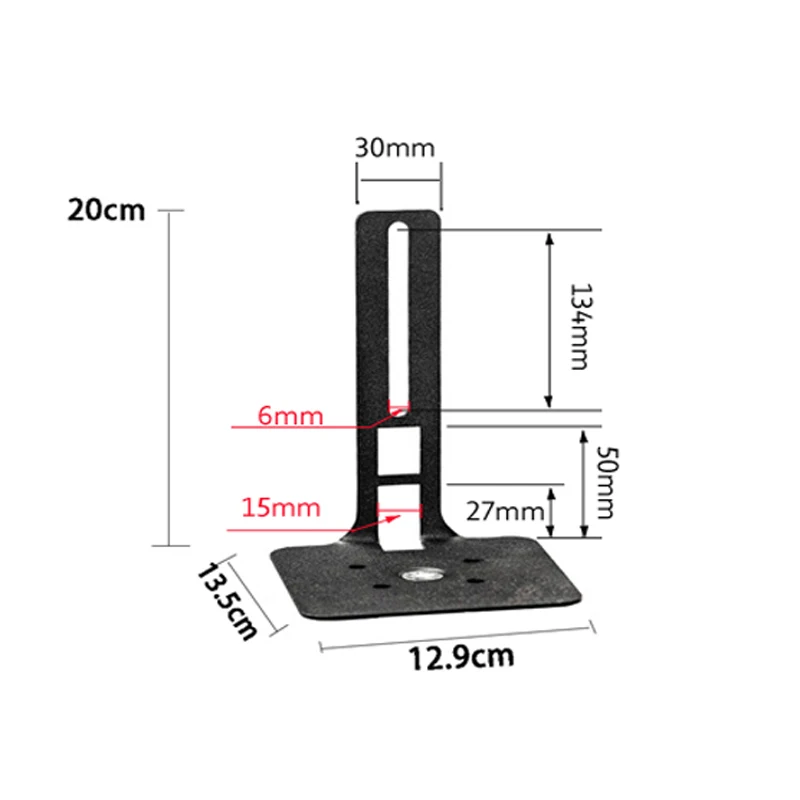 Accessorio per parti di piastre Lshape superiore per espositore per altoparlanti audio tondo regolabile SF10L da pavimento Q930 Q990