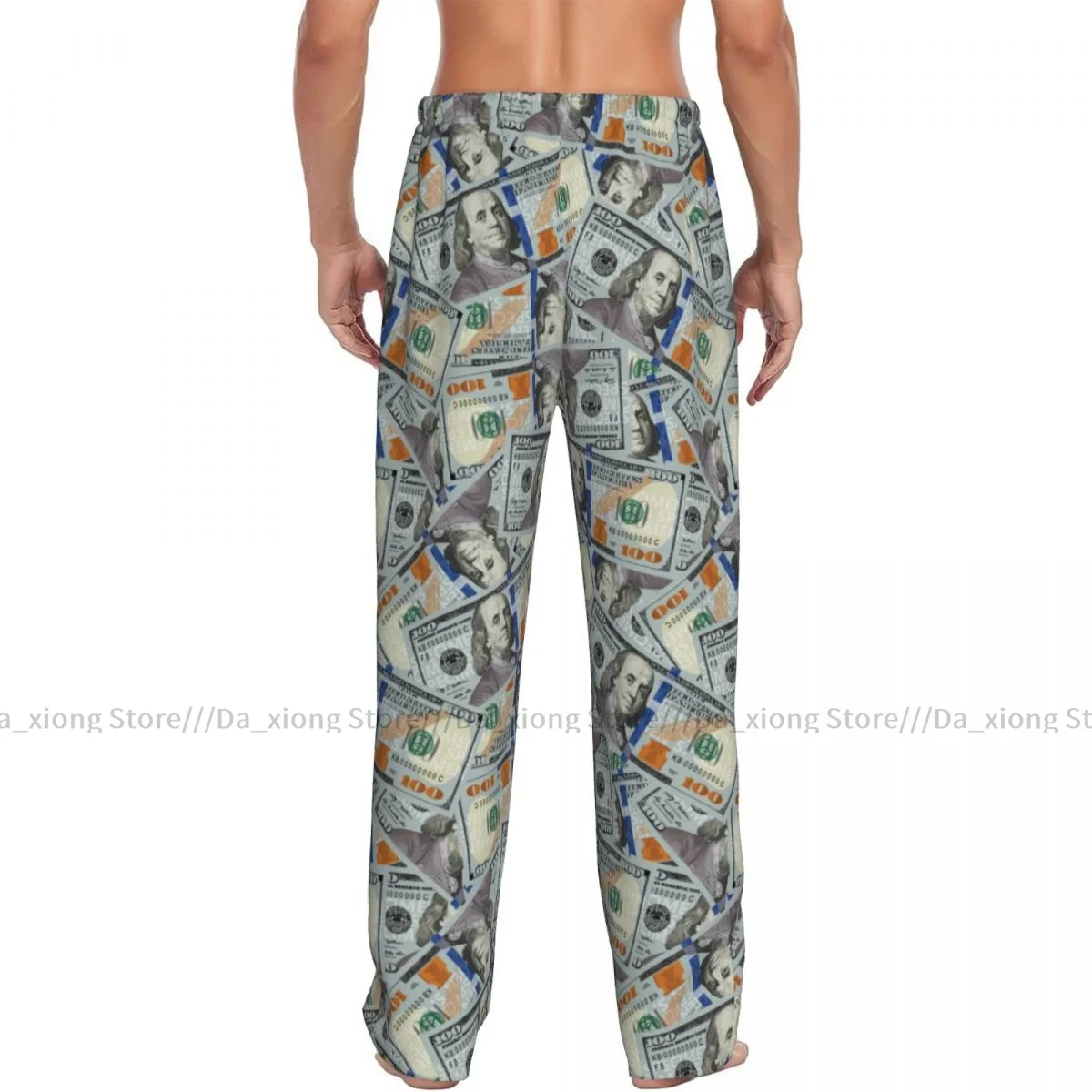 100 Dollar Bills Mens Pajamas Pyjamas Pants Lounge Pants Sleep Bottoms