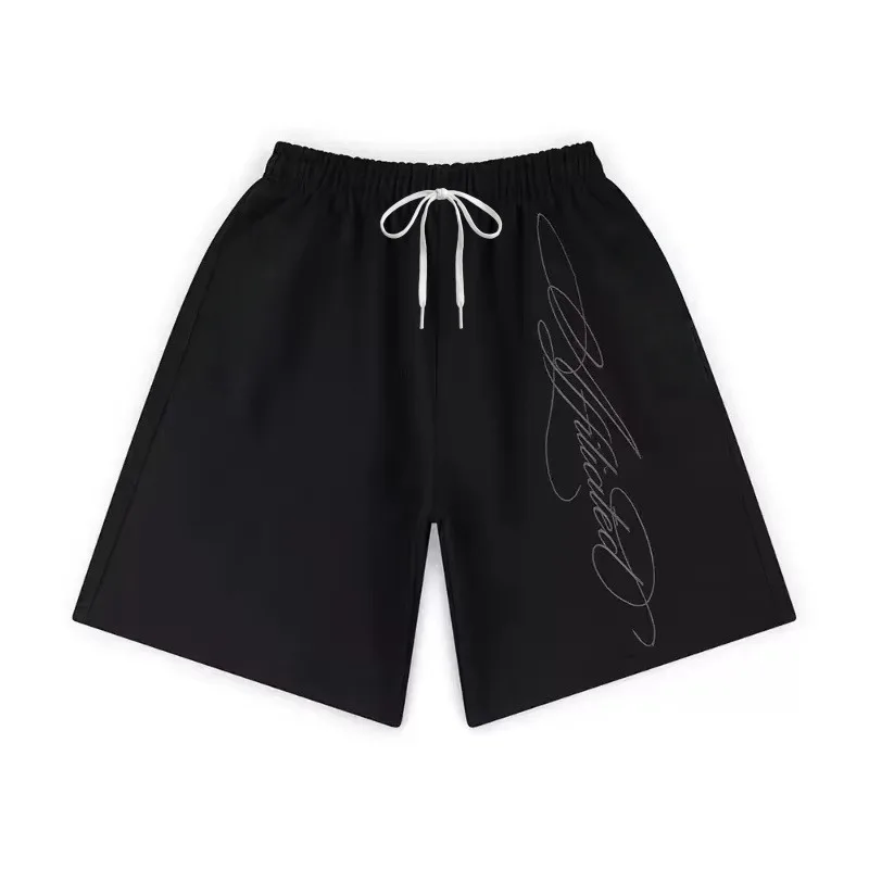 2026 Men's Shorts Streetwear American Retro Mens Hip Hop Graffiti Letter Baggy Sports Jogging Summer Casual Basketball Shorts