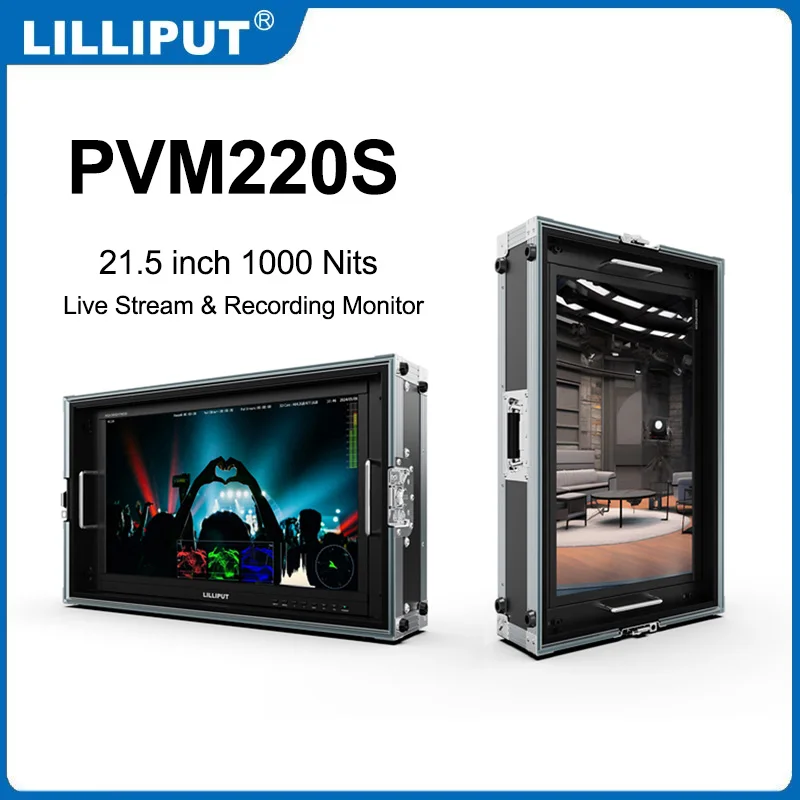 LILLIPUT PVM220S-E/PVM220S-H Monitor 21.5 inch 3G-SDI HDMI-compatible 1080p60 3D-LUT Live Stream & Recording Monitor 1920x1080