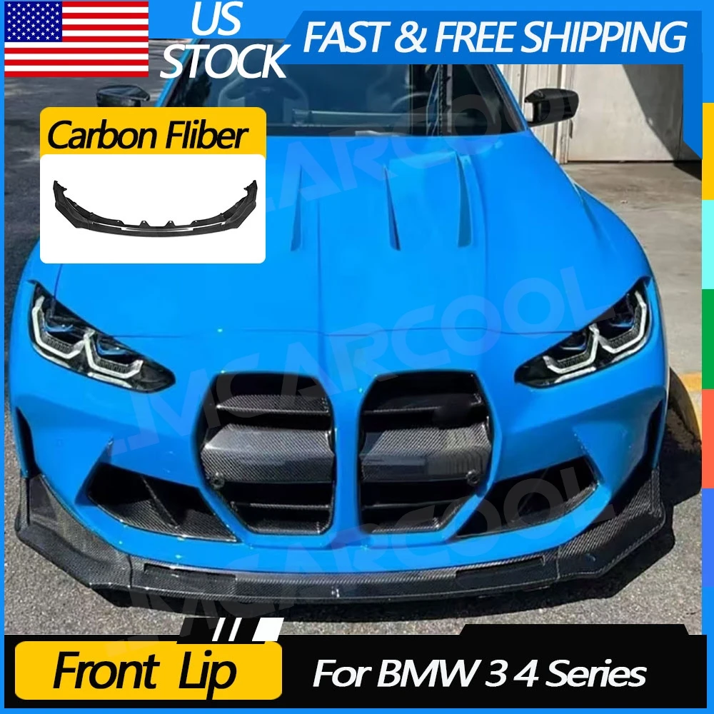 

JMCARCOOL сухой карбоновый передний бампер автомобиля, диффузор, комплекты кузова для BMW 3 4 серии G80 G82 G83 M3 M4 Competition 2020+