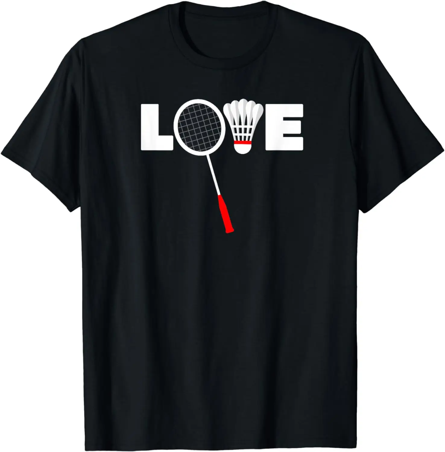 Badminton LOVE T-Shirt Lustige Herrenkleidung Tops Streetwear Grafik T-Shirts Baumwolle Unisex Sommer Streetwear Camisas