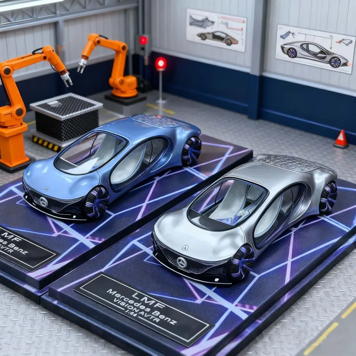 

LMF 1/64 VISION AVTR легкосплавный автомобиль, литье под давлением и игрушечный транспорт, модель автомобиля, миниатюрная масштабная модель автомобиля для детей