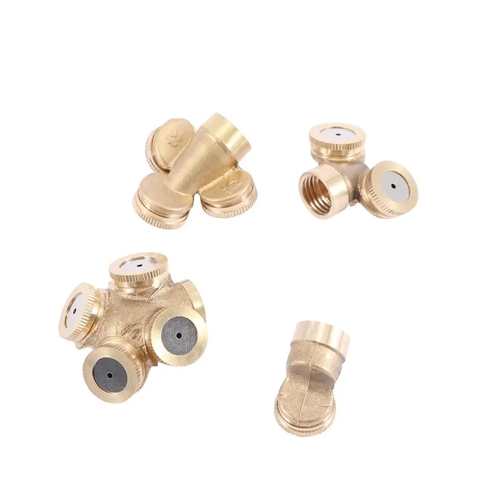 Adjustable Home Cool Dust Sprayer Connector Watering Garden Tools Irrigation System Misting Sprinklers Spray Nozzle