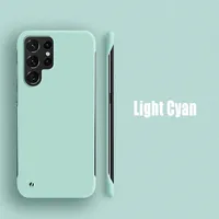 Ultra Slim PC Frameless Case For Samsung S25 S24 Ultra S23FE S22 S21 S20 S10 S9 Plus Note 20 Ultra 10 9 8 Matte Hard Phone Cover