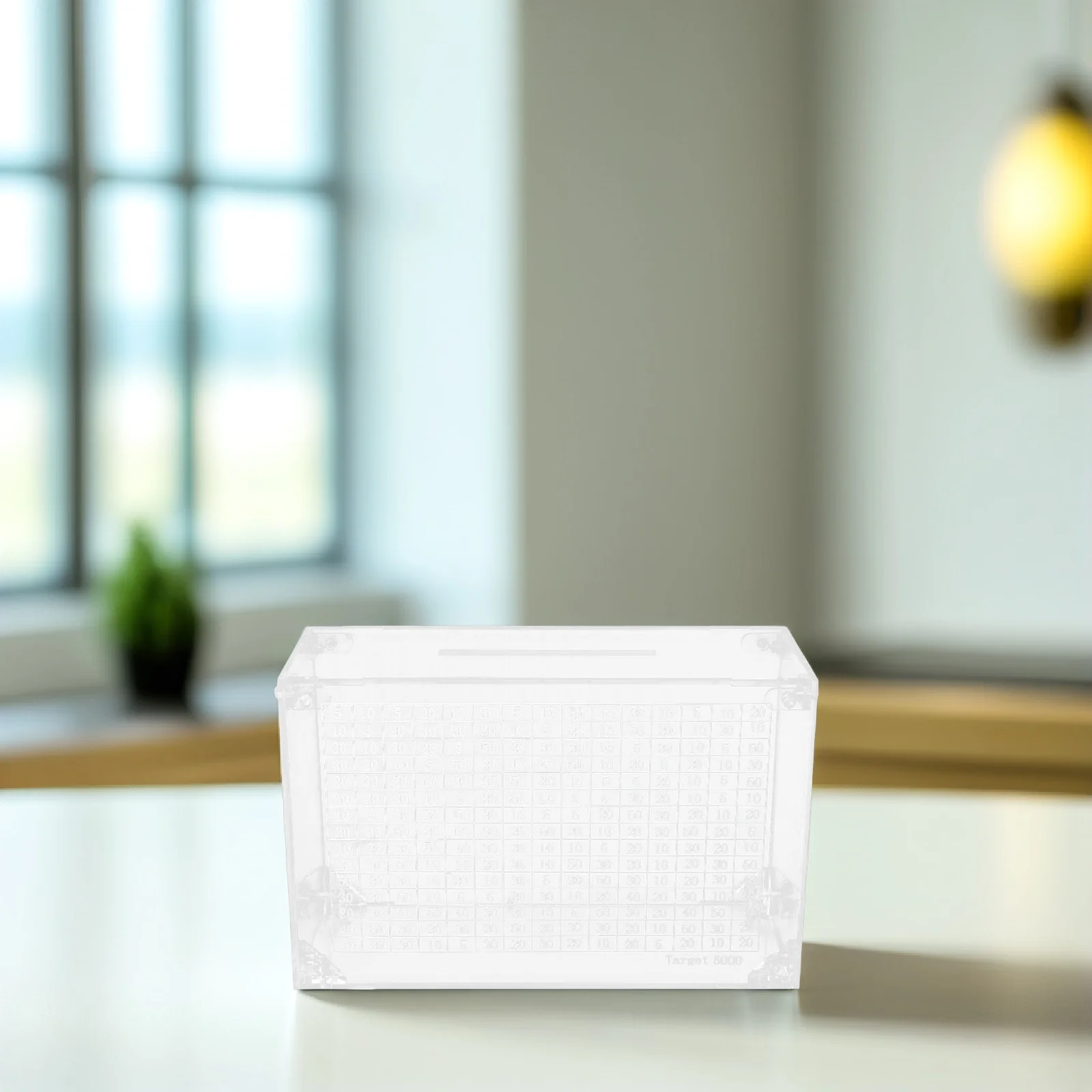 

Clear Acrylic Money Box Transparent Piggy Bank Cylinder Coin Container for Saving Money Cash Storage Jar Acrylic Piggy Bank