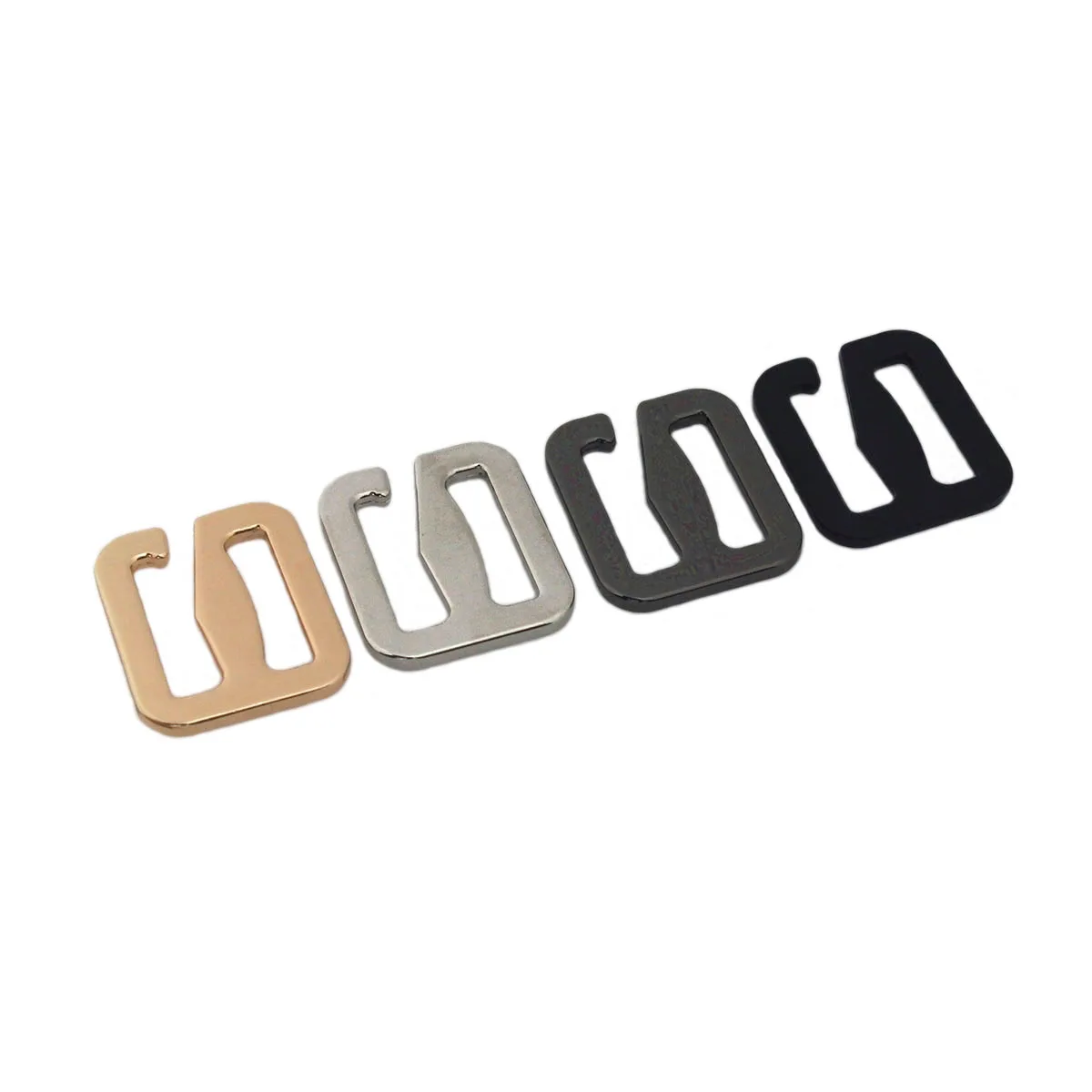 1pcs Zinc Alloy New Style Adjuster Buckle Fashion 6 word Hook Clasp for DIY Leather Craft Bag Backpack Shoulder Strap Belt