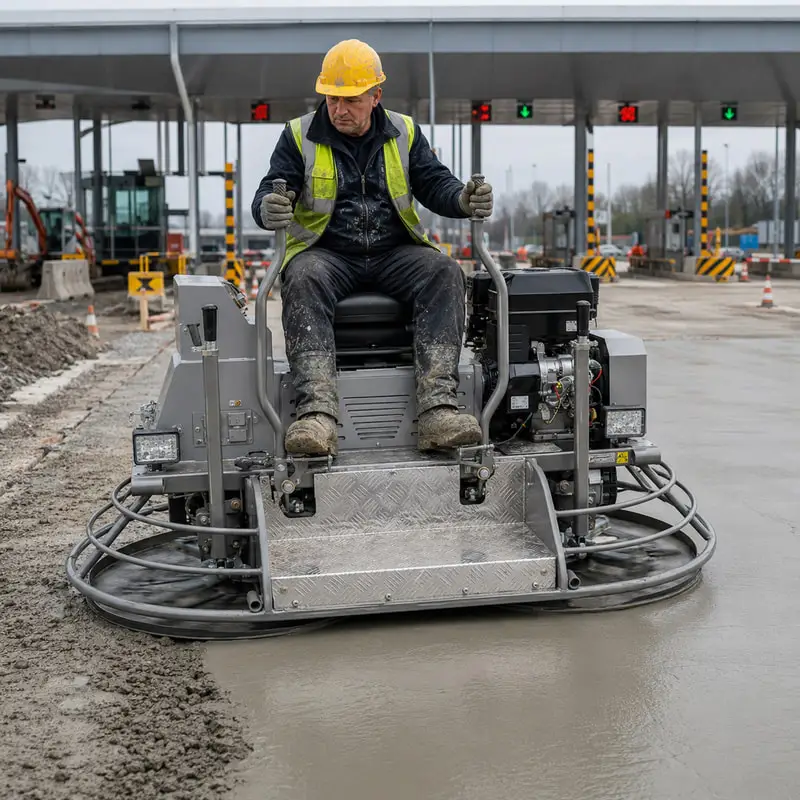 Engine Powered Ride on Power Trowel Customized Concrete Floor Trowel for Factory Concrete Slabs with Easy Driving Controls