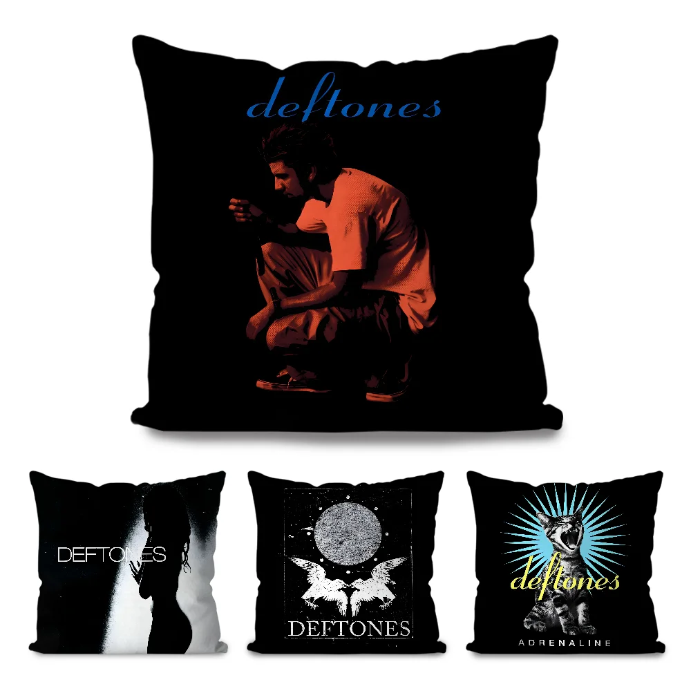 Chino Moreno singer  Pillow Case  Cartoon Sofa Decorative Home Double-sided Printing Short Plush Cute Cushion Cover